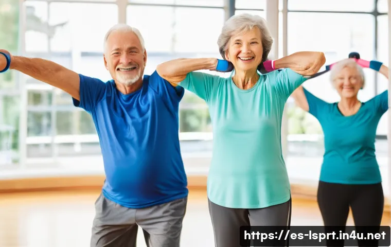 레저스포츠지도자 자격증 취득 후 경력 설계 예시 - **Prompt for Functional Training for Seniors:**
    "A vibrant and diverse group of five senior adul...