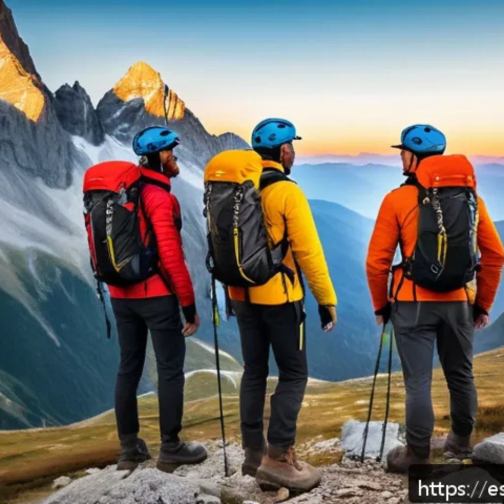 레저스포츠지도자 자격증 시험 합격자 인터뷰 - A group of adventure sports guides wearing smart helmets equipped with impact sensors and real-time ...
